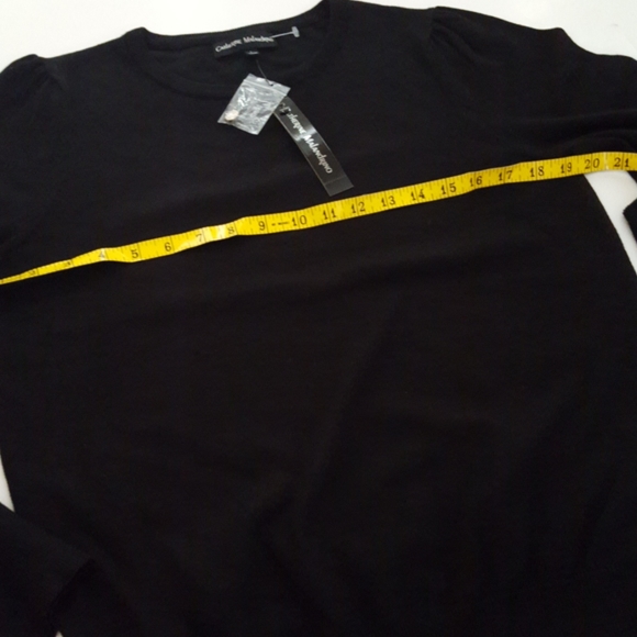 Catherine Malandrino Rhinestone Button Sleeve Detailed Sweater NWT - Picture 7 of 14